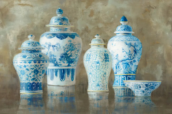 Ginger Jar Still Life Neutral by Danhui Nai. SKU 23445i. Archival Giclee Fine art print for wall decor.