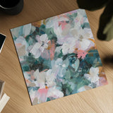 Glimpses of Roses II by Danhui Nai. Shown as a detailed flat fine art print, highlighting archival giclee quality. Available as an archival giclee rolled canvas, fine art paper, or poster print. SKU 82548a.
