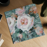 Glimpses of Roses III by Danhui Nai. Shown as a detailed flat fine art print, highlighting archival giclee quality. Available as an archival giclee rolled canvas, fine art paper, or poster print. SKU 82549a.