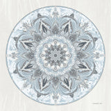 Goa Mandala I Dusty Blue by Danhui Nai. SKU 89988a. Archival Giclee Fine art print for wall decor.