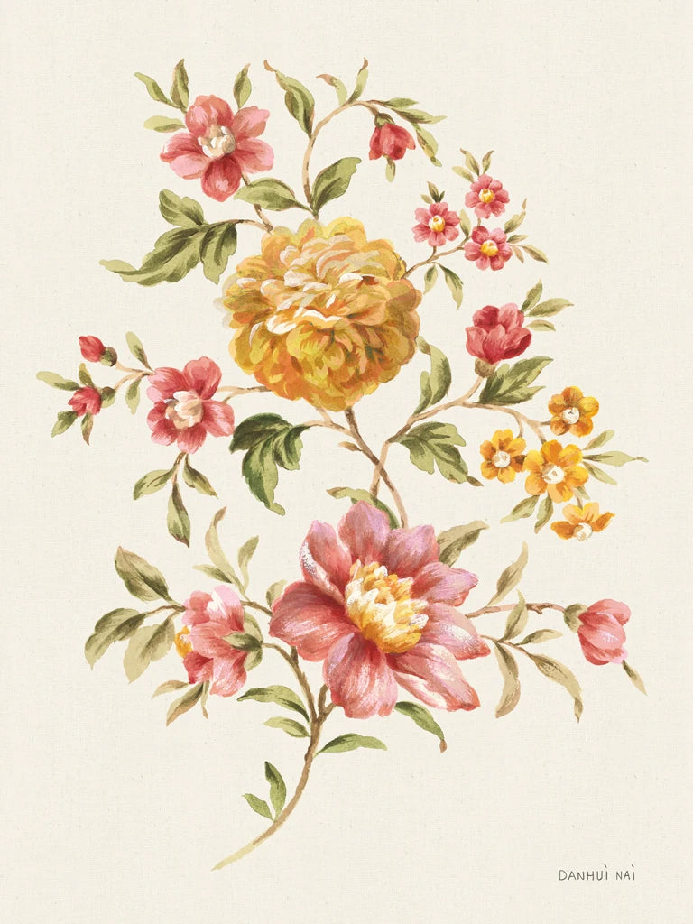 Golden Flowers I by Danhui Nai