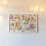 Golden Flowers III by Danhui Nai. shown as a paper print in a white frame. Available as a archival giclee rolled canvas, fine art paper, or poster print. SKU 13391i.
