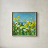 Golden Hour by Danhui Nai. Shown in a natural wood glass frame for a timeless modern aesthetic. Available as an archival giclee rolled canvas, fine art paper, or poster print. SKU 54624a.