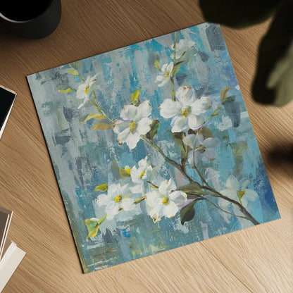 Graceful Magnolia II by Danhui Nai. Shown as a detailed flat fine art print, highlighting archival giclee quality. Available as an archival giclee rolled canvas, fine art paper, or poster print. SKU 13357a.