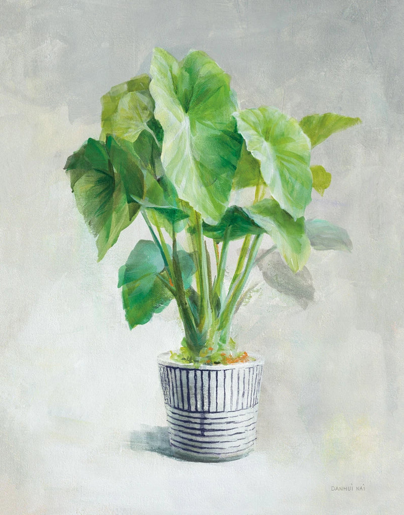 Greenhouse Palm I Navy Pot Crop by Danhui Nai