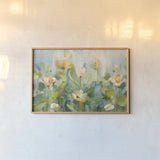 Growing Tall by Danhui Nai. shown as a paper print in a natural frame. Available as a archival giclee rolled canvas, fine art paper, or poster print. SKU 100024i.