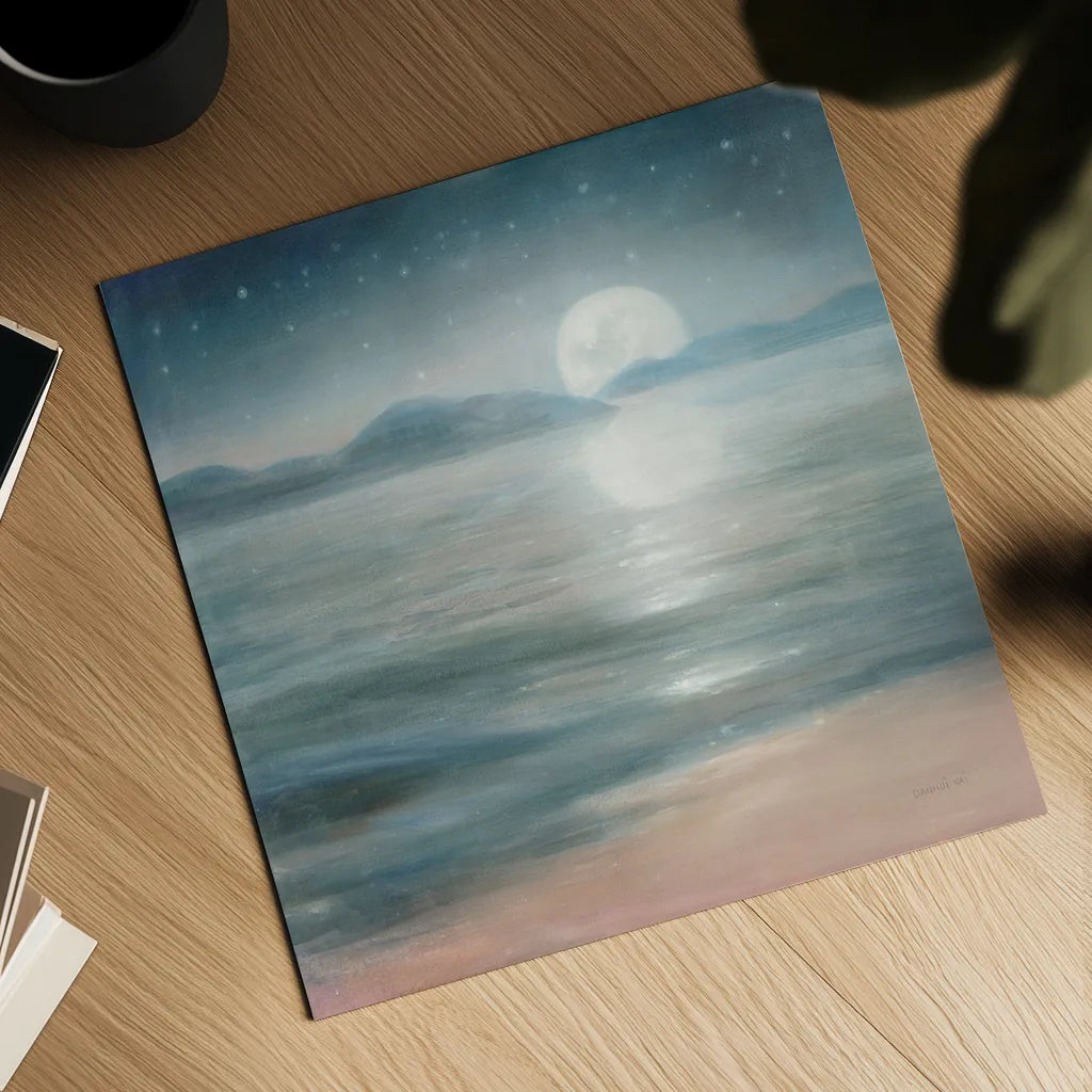 Half Moon Dream by Danhui Nai. Shown as a detailed flat fine art print, highlighting archival giclee quality. Available as an archival giclee rolled canvas, fine art paper, or poster print. SKU 57241a.