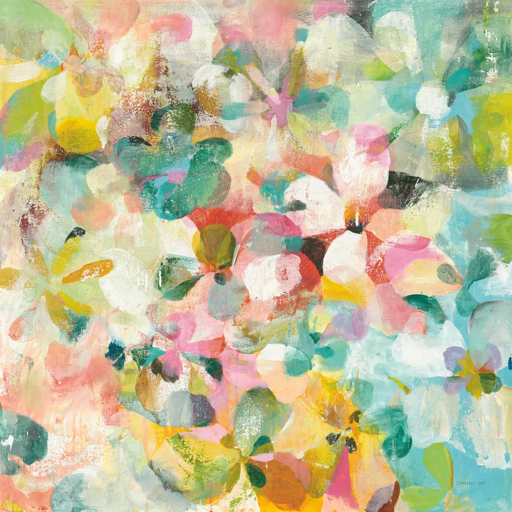 Happy Garden by Danhui Nai. SKU 47247a. Archival Giclee Fine art print for wall decor.