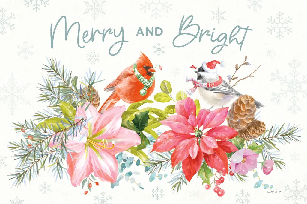 Happy Holidays I by Danhui Nai. SKU 86204i. Archival Giclee Fine art print for wall decor.