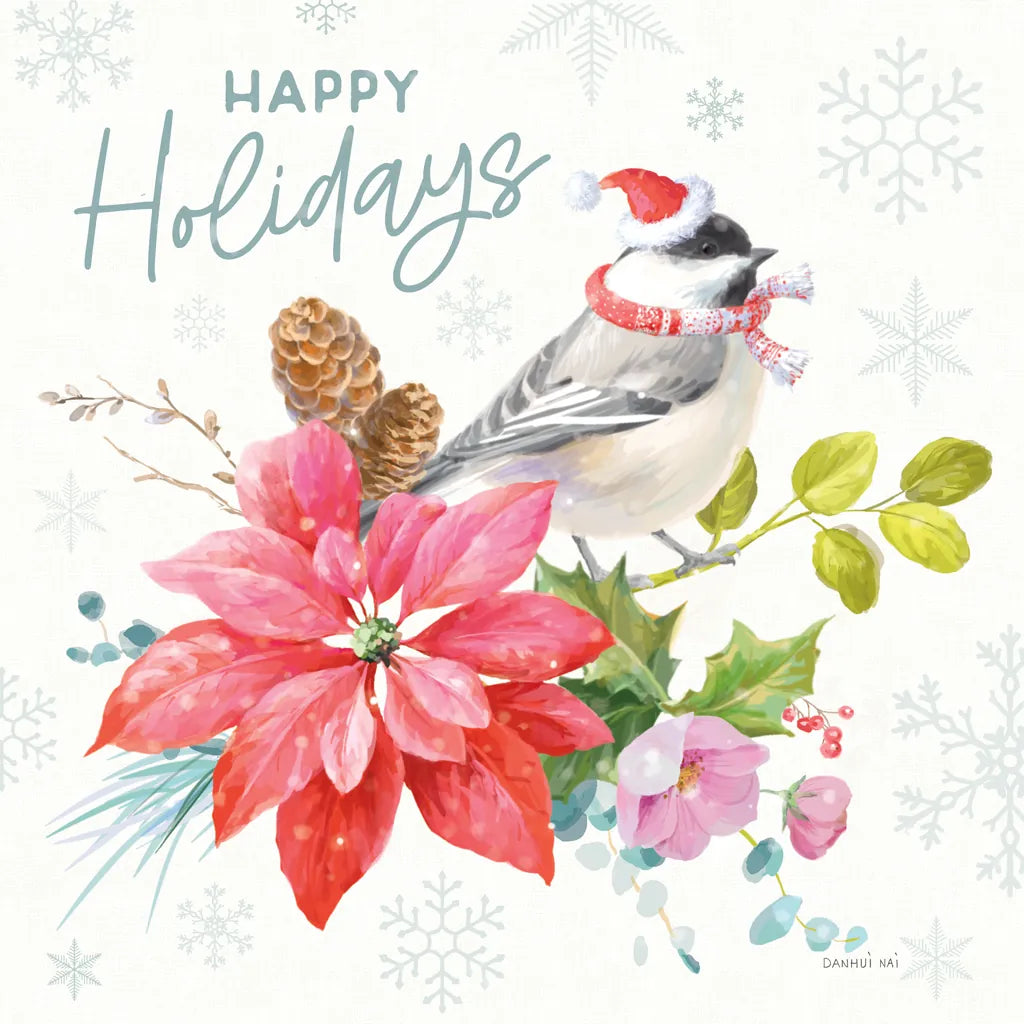 Happy Holidays II by Danhui Nai. SKU 86205a. Archival Giclee Fine art print for wall decor.