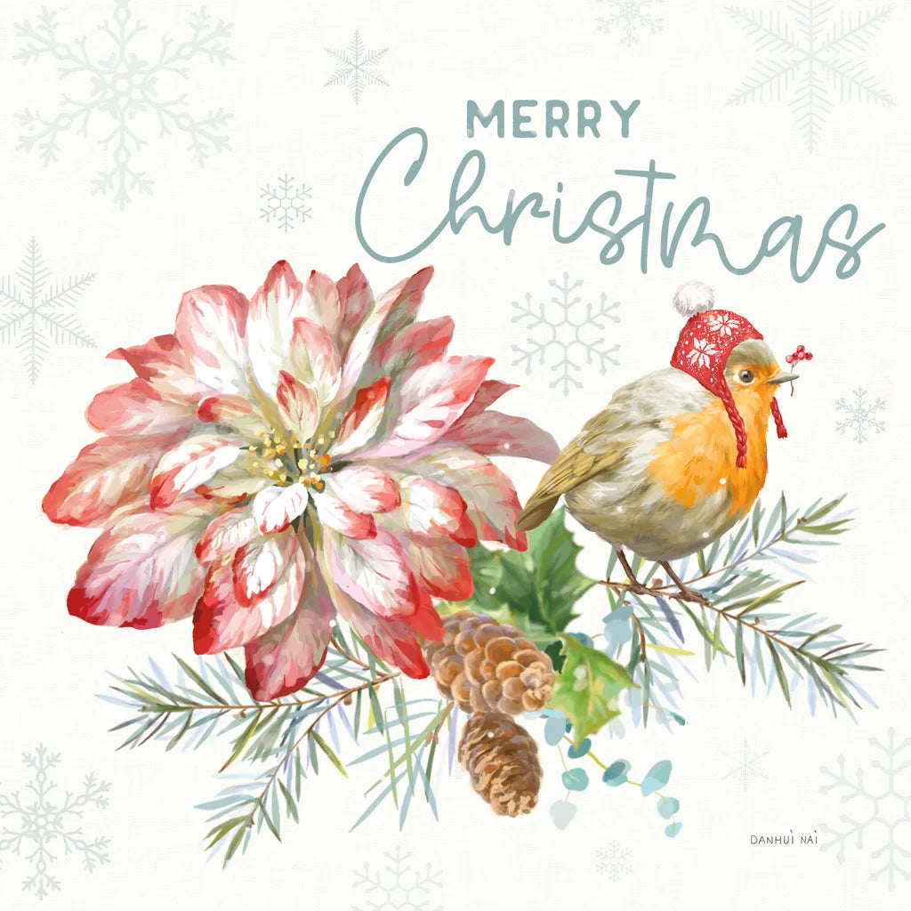 Happy Holidays IV by Danhui Nai. SKU 86207a. Archival Giclee Fine art print for wall decor.