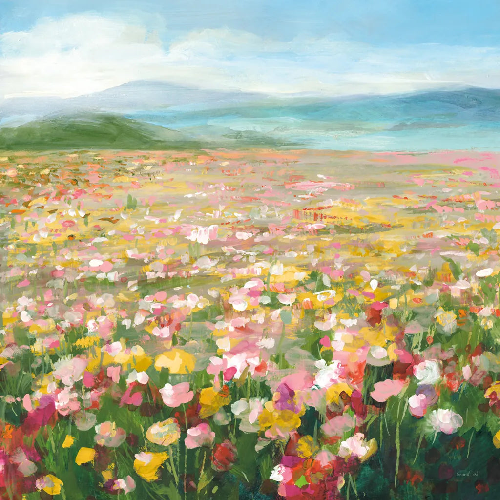 Headland Wildflowers v2 by Danhui Nai. SKU 92625a. Archival Giclee Fine art print for wall decor.
