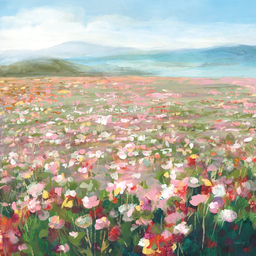 Headland Wildflowers v3 by Danhui Nai. SKU 92626a. Archival Giclee Fine art print for wall decor.