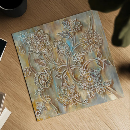 Henna by Danhui Nai. Shown as a detailed flat fine art print, highlighting archival giclee quality. Available as an archival giclee rolled canvas, fine art paper, or poster print. SKU 34616a.