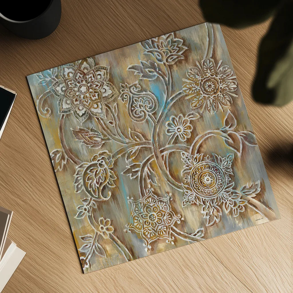 Henna Crop by Danhui Nai. Shown as a detailed flat fine art print, highlighting archival giclee quality. Available as an archival giclee rolled canvas, fine art paper, or poster print. SKU 28647a.