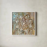 Henna II by Danhui Nai. Shown in a crisp white glass frame for a clean and minimalist style. Available as an archival giclee rolled canvas, fine art paper, or poster print. SKU 29292a.
