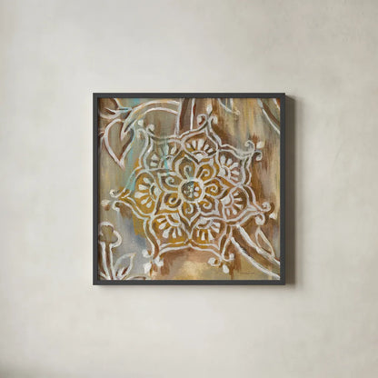 Henna III by Danhui Nai. Shown in a sleek black glass frame for a contemporary gallery look. Available as an archival giclee rolled canvas, fine art paper, or poster print. SKU 29293a.