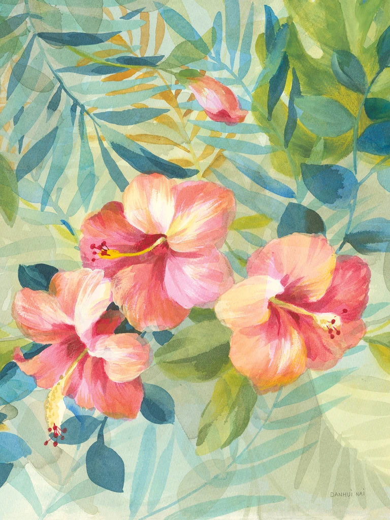 Hibiscus Garden III Crop by Danhui Nai