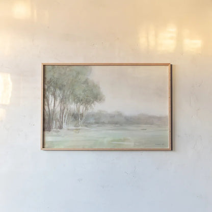 High Summer Field Neutral Crop by Danhui Nai. shown as a paper print in a natural frame. Available as a archival giclee rolled canvas, fine art paper, or poster print. SKU 79057i.