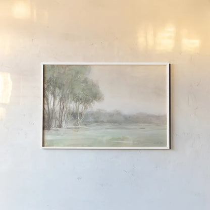 High Summer Field Neutral Crop by Danhui Nai. shown as a paper print in a white frame. Available as a archival giclee rolled canvas, fine art paper, or poster print. SKU 79057i.