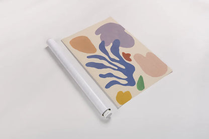 Honoring Matisse Warm v2 by Danhui Nai. shown as a rolled paper print. Available as archival giclee rolled canvas, fine art paper, or poster print. SKU 80700h.