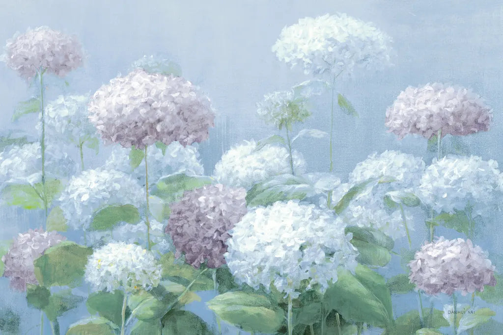Hydrangea Garden by Danhui Nai. SKU 87629i. Archival Giclee Fine art print for wall decor.