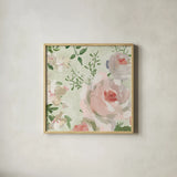 Impressionist Garden VI by Danhui Nai. Shown in a natural wood glass frame for a timeless modern aesthetic. Available as an archival giclee rolled canvas, fine art paper, or poster print. SKU 83952a.