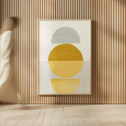In Between I Yellow by Danhui Nai. shown as over sized large wall art. Available as an archival giclee rolled canvas, fine art paper, or poster print. SKU 79950h.