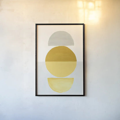 In Between I Yellow by Danhui Nai. shown as a paper print in a black flame. Available as a archival giclee rolled canvas, fine art paper, or poster print. SKU 79950h.