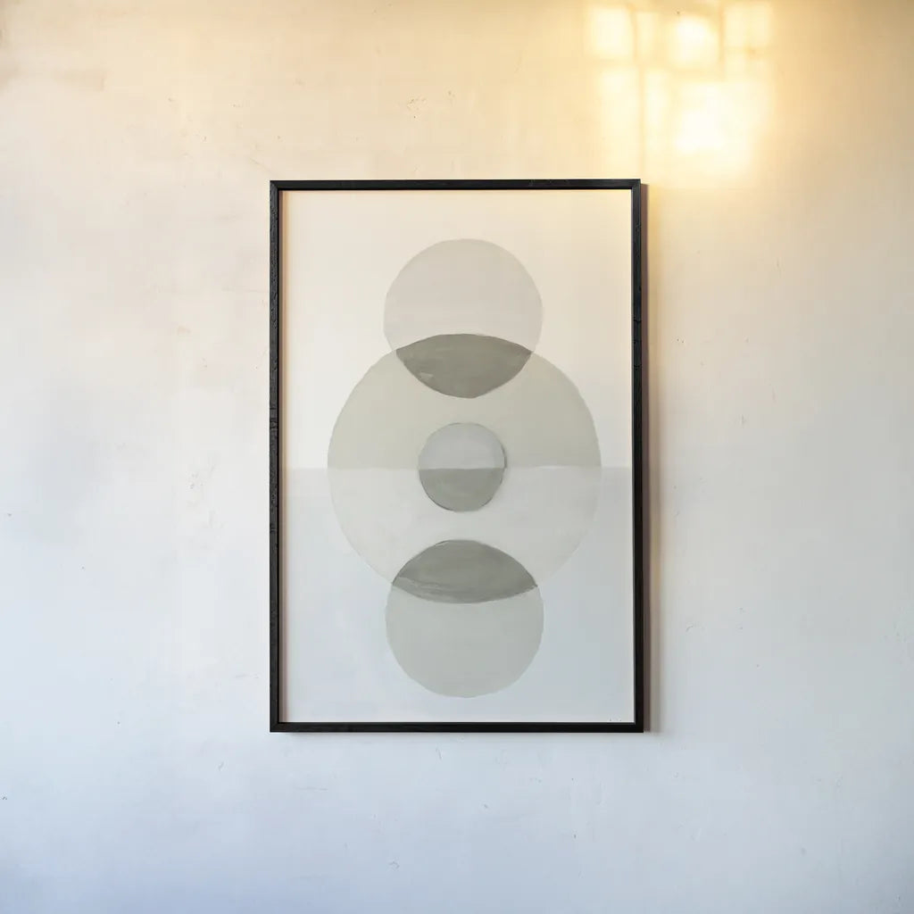 In Between II Neutral by Danhui Nai. shown as a paper print in a black flame. Available as a archival giclee rolled canvas, fine art paper, or poster print. SKU 79953h.