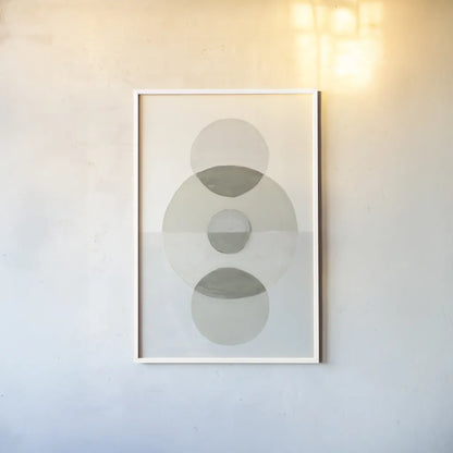 In Between II Neutral by Danhui Nai. shown as a paper print in a white frame. Available as a archival giclee rolled canvas, fine art paper, or poster print. SKU 79953h.