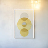 In Between II Yellow by Danhui Nai. shown as a paper print in a white frame. Available as a archival giclee rolled canvas, fine art paper, or poster print. SKU 79951h.