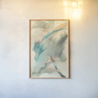 In Motion I by Danhui Nai. shown as a paper print in a natural frame. Available as a archival giclee rolled canvas, fine art paper, or poster print. SKU 48411h.
