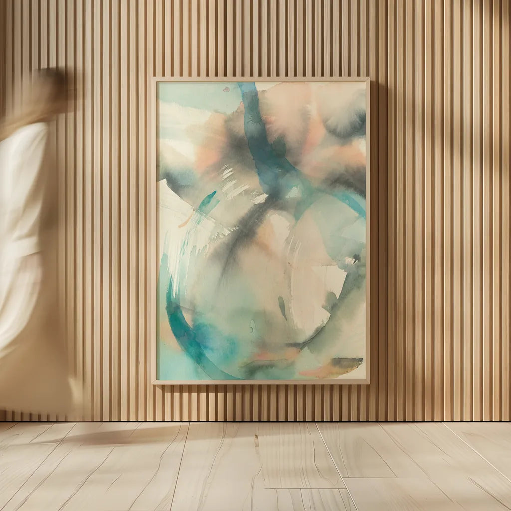 In Motion II by Danhui Nai. shown as over sized large wall art. Available as an archival giclee rolled canvas, fine art paper, or poster print. SKU 48412h.