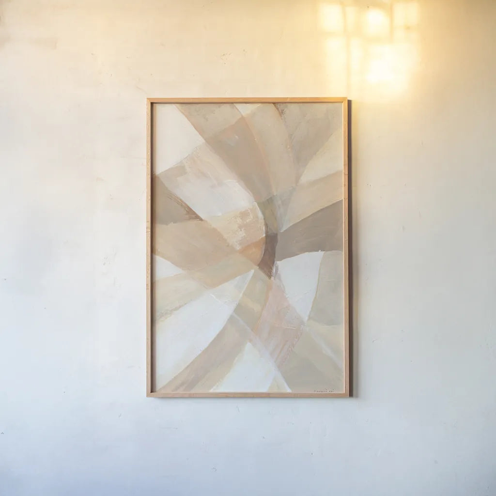In Pieces II by Danhui Nai. shown as a paper print in a natural frame. Available as a archival giclee rolled canvas, fine art paper, or poster print. SKU 76100h.