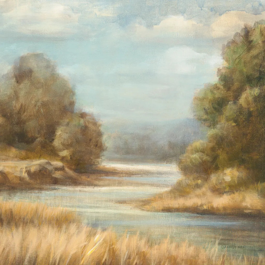 In the Valley II No Boat by Danhui Nai. SKU 93204a. Archival Giclee Fine art print for wall decor.