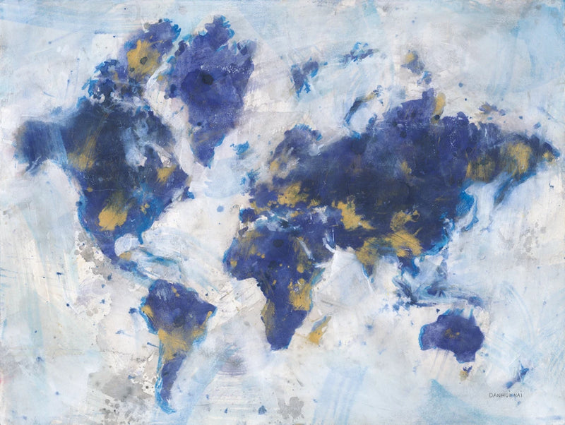 Indigo World Map by Danhui Nai