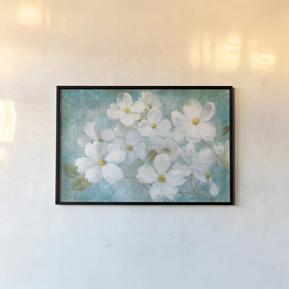 Indiness Blossom by Danhui Nai. shown as a paper print in a black flame. Available as a archival giclee rolled canvas, fine art paper, or poster print. SKU 34036i.