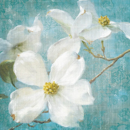 Indiness Blossom Square Vintage I by Danhui Nai. SKU 13726a. Archival Giclee Fine art print for wall decor.