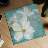 Indiness Blossom Square Vintage I by Danhui Nai. Shown as a detailed flat fine art print, highlighting archival giclee quality. Available as an archival giclee rolled canvas, fine art paper, or poster print. SKU 13726a.