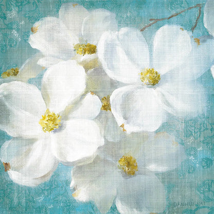 Indiness Blossom Square Vintage II by Danhui Nai. SKU 14016a. Archival Giclee Fine art print for wall decor.