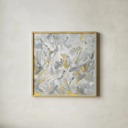 Infinity Lines by Danhui Nai. Shown in a natural wood glass frame for a timeless modern aesthetic. Available as an archival giclee rolled canvas, fine art paper, or poster print. SKU 69232a.