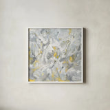 Infinity Lines by Danhui Nai. Shown in a crisp white glass frame for a clean and minimalist style. Available as an archival giclee rolled canvas, fine art paper, or poster print. SKU 69232a.