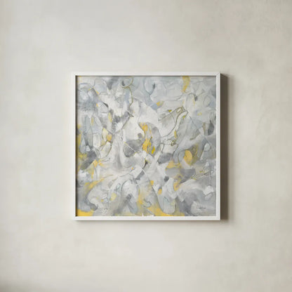 Infinity Lines by Danhui Nai. Shown in a crisp white glass frame for a clean and minimalist style. Available as an archival giclee rolled canvas, fine art paper, or poster print. SKU 69232a.