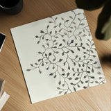 Ink Leaf II by Danhui Nai. Shown as a detailed flat fine art print, highlighting archival giclee quality. Available as an archival giclee rolled canvas, fine art paper, or poster print. SKU 79346a.