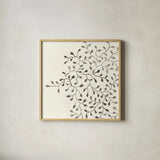 Ink Leaf II by Danhui Nai. Shown in a natural wood glass frame for a timeless modern aesthetic. Available as an archival giclee rolled canvas, fine art paper, or poster print. SKU 79346a.