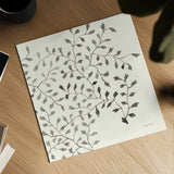 Ink Leaf III by Danhui Nai. Shown as a detailed flat fine art print, highlighting archival giclee quality. Available as an archival giclee rolled canvas, fine art paper, or poster print. SKU 79347a.