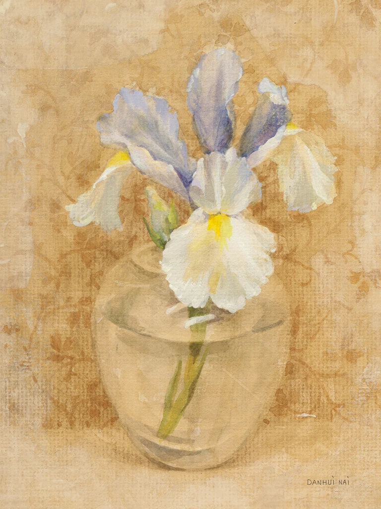 Iris Blossom in Glass by Danhui Nai