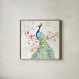 Jaipur II by Danhui Nai. Shown in a natural wood glass frame for a timeless modern aesthetic. Available as an archival giclee rolled canvas, fine art paper, or poster print. SKU 38671a.