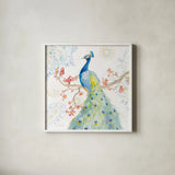Jaipur II by Danhui Nai. Shown in a crisp white glass frame for a clean and minimalist style. Available as an archival giclee rolled canvas, fine art paper, or poster print. SKU 38671a.